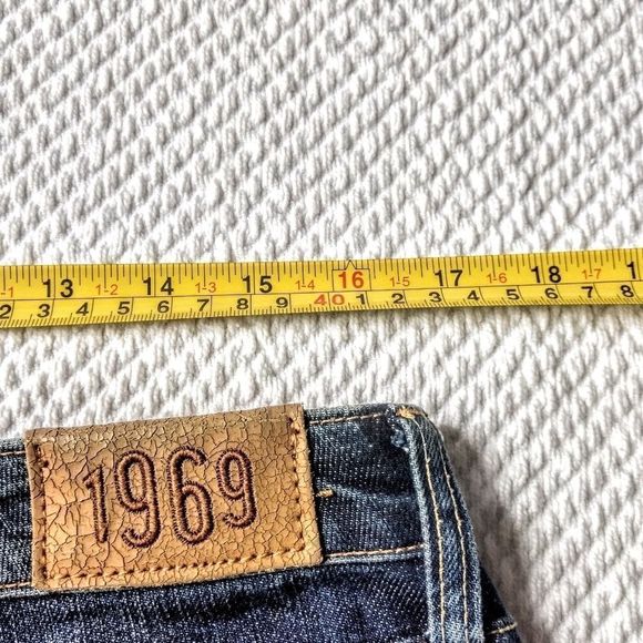 1969 Classic Fit Stretch Med Tint Jeans Sz 10R - Picture 6 of 11